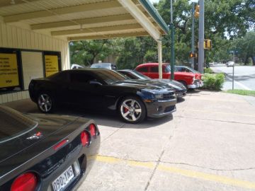 2010 SS Camaro Sporting Red Ostrich Inserts 