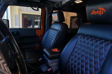 Orange 4X4 Jeep