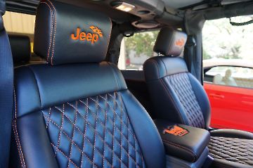 Orange 4X4 Jeep