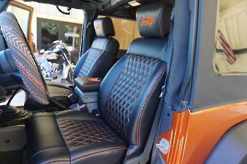Orange 4X4 Jeep