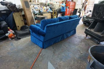 Blue Chenille Couch_2