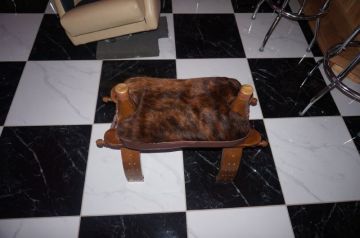 Cowhide Foot Stool _1