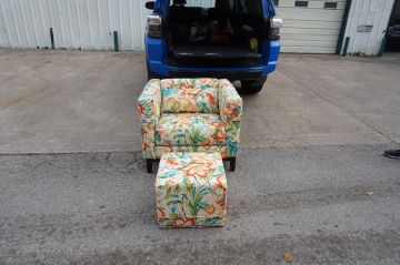 Flower Chair & Ottoman_2