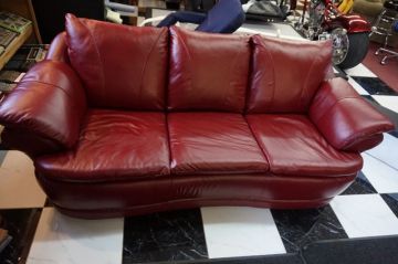 Red Leather Couch