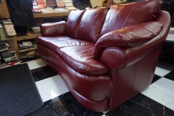 Red Leather Couch