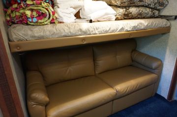 Blue Leopard & Camel Interior