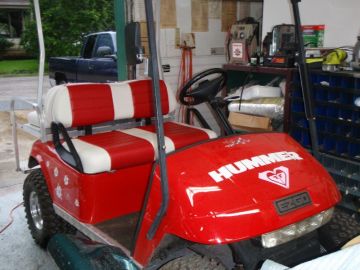 Red & White Cart - Looking Cool !!