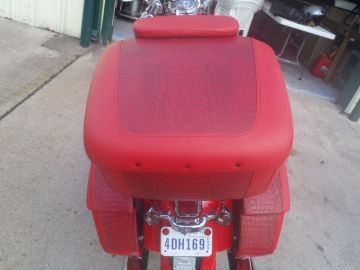 Red Gator Harley Seat & Bags