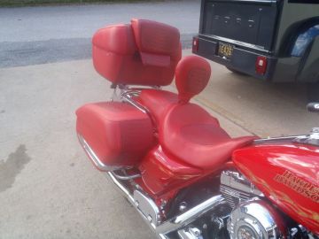 Red Gator Harley Seat & Bags